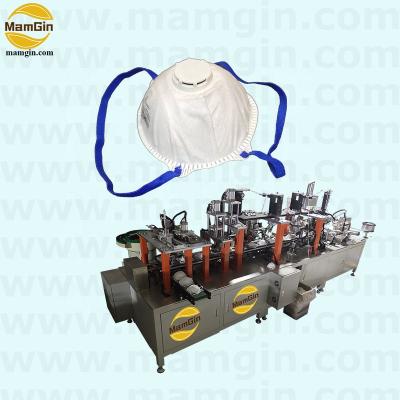 China PPE N90 N95 Cup Shaped Mask Making Machine With Exhalation Valve for sale