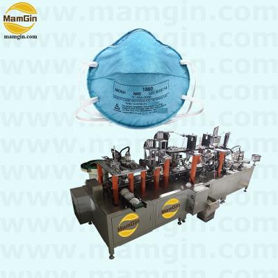 China Automatic PPE Head Band Cup Respirator Producing Machine With N95 Standard for sale