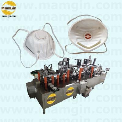 China PPE Fully Automated Head Strap N95 Cup Style Mask Production Line With Nose Foam for sale