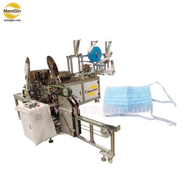 China PPE One Step Tie On Surgical Mask Making Machine With CE Certification for sale