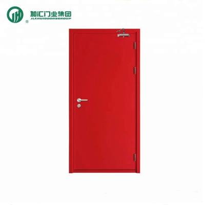 China JIAHUI SWING DOORS: steel emergency leaves double fire rated steel doors/BS certificate fire door/double color steel fire door for sale