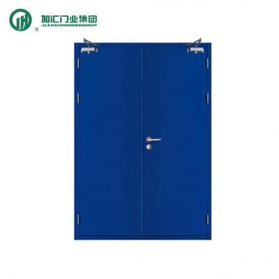 China Intertek Europe BS & UL & JIAHUI Swing DOORS EN approved fire rasteel security door with fireproof glass frame for sale