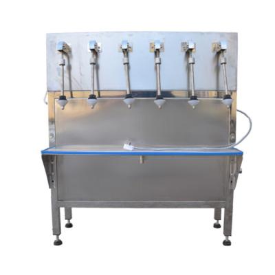 China Semi Automatic 6 Heads Multifunctional Pure Liquid Food Filling And Packing Machine for sale