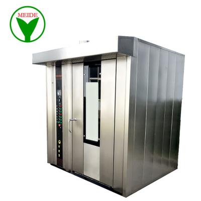 China Commercial French Bread Bagutte Oven Rotary Oven Electric Baking Vegetable Processing Plant 64Trays for sale