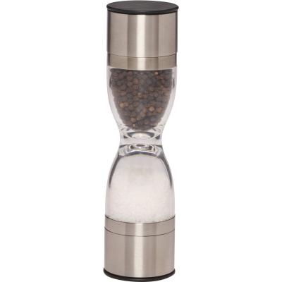 China Viable Salt and Pepper Grinder 2 in 1 Stainless Steel Combo Mill Grinder with Adjustable/Ceramic Grinding Core for sale