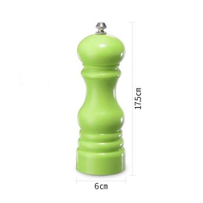 China Gradient Viable 7 Inch Color Plastic Spice Pepper Salt Grinder Mills (Acrylic or PS) for sale