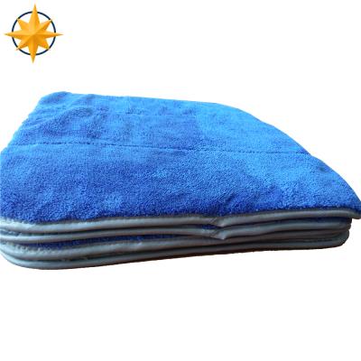 China Durable High Premium Thick Compound Two Sides Coral Fleece Microfiber Towel for sale