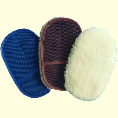 China Eco - Friendly Cute Car Wash Glove Wool Brush Waxing Gloves Cheap for sale