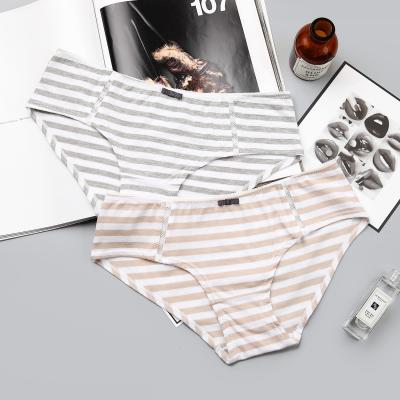 China UNICE Waist Hipster Girls Underwear Women Breathable Striped Cotton Panties Wholesale 100% Cotton Low Crotch Panties for sale