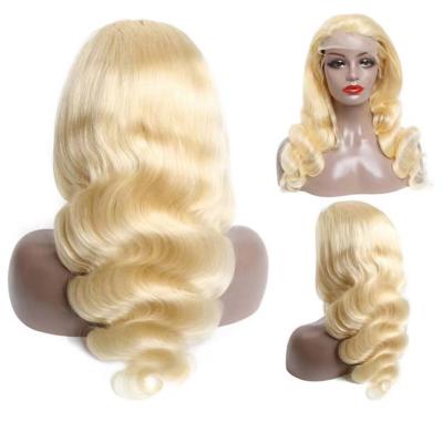 China 613 Blonde Body Wave 13x4 HD Transparent Brazilian Body Wave 13x4 Lace Frontal Hair Wigs Lace Front Women Human Hair Wigs For for sale