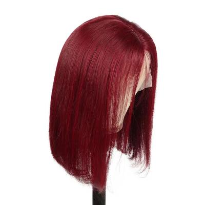 China Brazilian Straight Bob Wig Wholesale Unprocessed Raw Straight Mink Weaving Hair Bundle 99J for sale