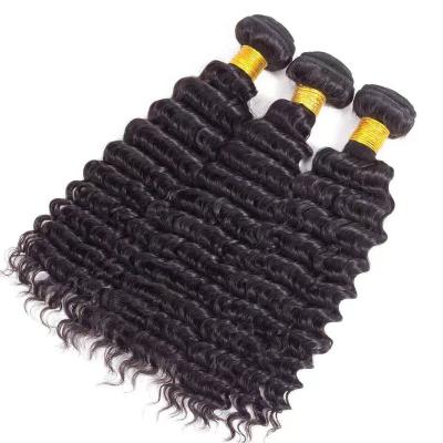 China DEEP WAVE Deepwave Bundles 12A Grade Unprocessed Brazilian Virgin Hair Peruvian Human Hair Bundles With Closure for sale