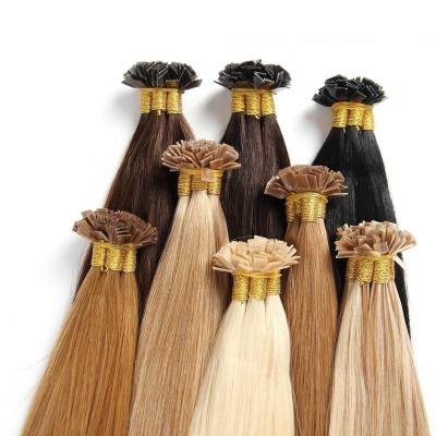 China Flat Tip 100 Percent Free Sample Raw Virgin Hair Flat Tip Unprocessed Virgin Hair Weave Durable Extension Dropshipping for sale