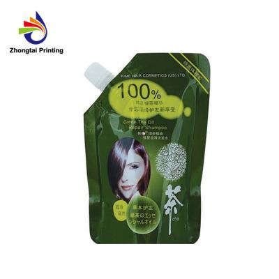 China Moisture Proof Specials Custom Design Spout Bag Pouch For Hair Conditioner for sale