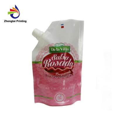 China Stand Moisture Proof Spouted Pouch For Liquid Packaging , Spout Bag For Bubble for sale