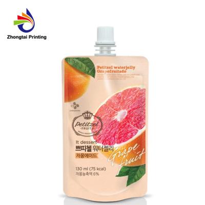 China Tomato Juice Fruit Liquid Plastic Spout Plastic Spout Packaging Moisture Proof Bag for sale