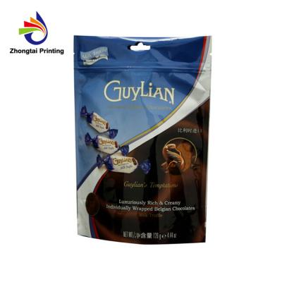 China Recyclable High Quality Resealable Plastic Zipper Bag With Butterfly Hole for sale