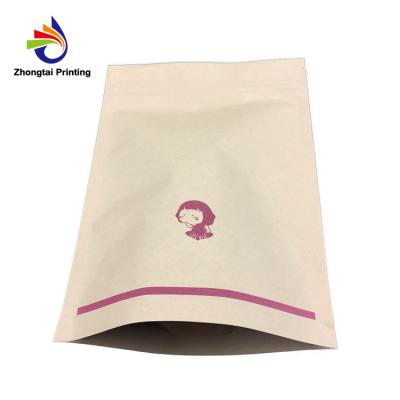 China Recyclable Food Grade Stand Up Zip Lock Paper Bag For Food for sale