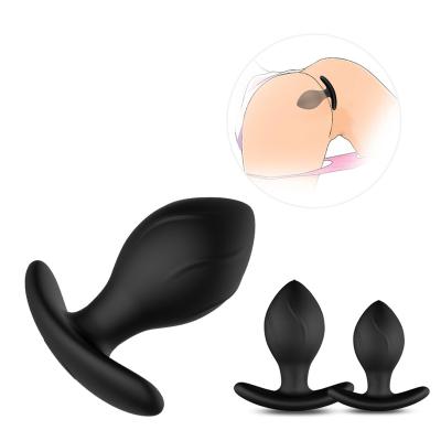 China Simple And Convenient Large Size Soft Classic Silicone Buttocks Anus Butt Plug Adult Buttocks Lock Hip Set Enlarged Huge Sex Toy Anus Plug Silicone for sale