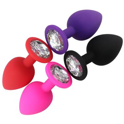 China Various Styles And Colors Prostate Silicone Buttocks Massager Products Soft Anal Adult Gay Mini Butt Plug Vibration Sex Toy Men And Women for sale