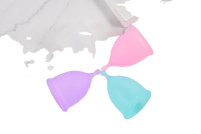 China 100% Medical Grade Silicone Silicone Menstrual Cup - Tied 1 for Period Eco-Friendly Reusable Cup & Best Removal Rod - Tampon & Pad Alternative for sale