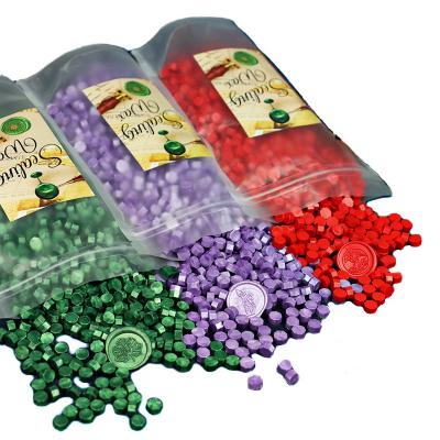 China Bright Decoration 89 Colors Wax Seal Pellet Beads For Making Wax Seal Stamp 35g/bag for sale