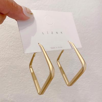 China 2022Vintage CLASSIC French Style 18k Real Gold Plated Clip On Hoop Earrings Stainless Steel Huggie Hoop Earrings Gold Tube For Girls Jew for sale