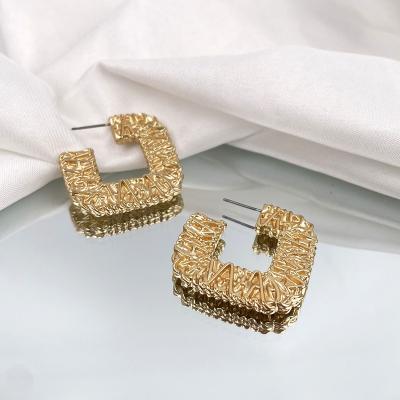 China TRENDY KITI 2021 Fashion Accessories 18k Gold Plated Zinc Alloy Trendy Hoop Earrings Sets For Women for sale