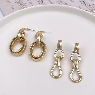 China FASHIONABLE KITI New Trend Retro Exaggerated Multiple Circles Earrings Women Drop Earrings for sale