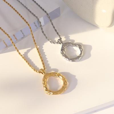 China KITI Authentic Simple Fashion Pendant Stainless Steel Necklace Clavicle Chain For Female Lovers for sale