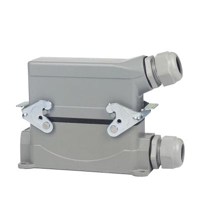 China WZUMER Power Entry Metal Side Cover IL Series Heightened Double Low Loop Rectangular Heavy Duty Connector for sale