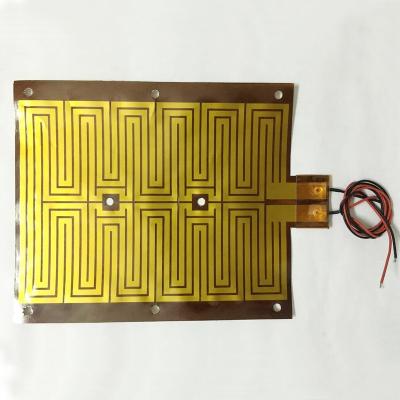 China 12V Industrial Heating Film Heating Pads Kapton Polyimide Heater Round for sale