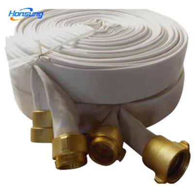 China Layflat Firefighting Hose 25mm Layflat Cloth Rubber Fire Hydrant Water Light Hose Layflat Fire Safety Layflat Dispensers for sale