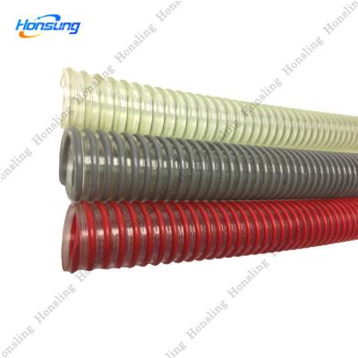 China Abrasion and Chemical Resistant Green Flexible PVC Suction Hose General Corrugated 4 Inch Water Pump Suction Hose Suppliers For Sale for sale