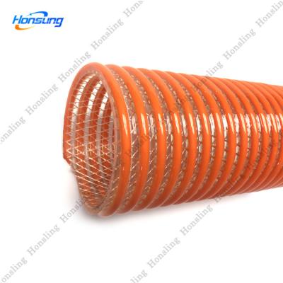 China For Fish Suction PVC Fabric Spiral Vacuum 1.25 1.5 1 Inch Suction Hose For Water Pump for sale