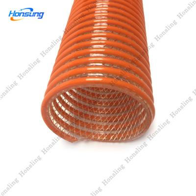 China For Fish Suction PVC Fiber Reinforced Propeller 5 Inch 6 Inch Flexible Suction Hose for sale