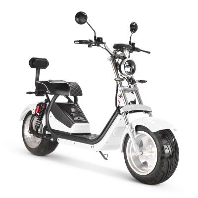 China New scooter X16 2000W 40AH double seat citycoco halley two person electric scooter powerful unisex big battery electric model for sale