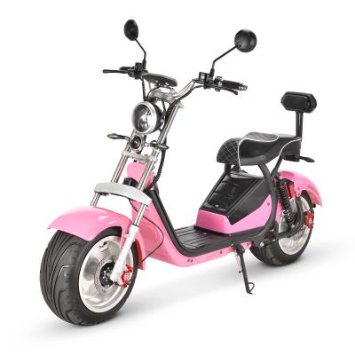 China Powerful double seat electric scooter X16 2000W 40AH citycoco halley scooter big battery unisex model for sale