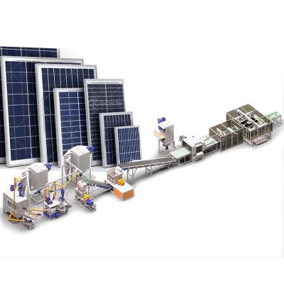 China High Capacity Solar Panel Recycling Machine for Aluminum Frame Removal 300-1000 Kg/h for sale