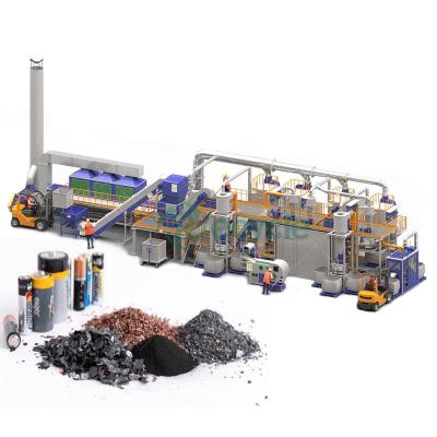 China Afval van mobiele telefoons Lithium-ion batterijen Recycling Plant Machinery for Black Powder Te koop