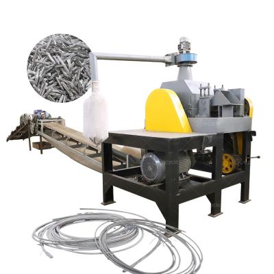 China 50m/min Capacity ACSR Conductor Cutting Machine Aluminum Steel Granulator Separator 30mm Final Product Size for sale