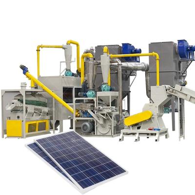 China Equipamento de reciclagem de painéis solares com capacidade de 300-1000 kg/h e 100% de vantagem de reciclagem à venda