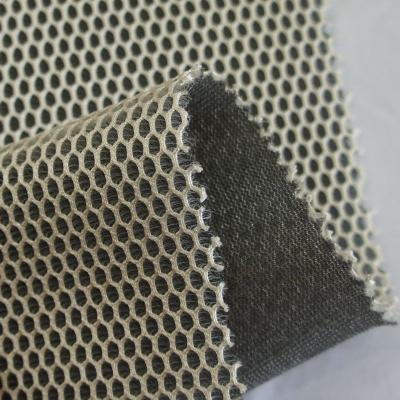 China Waterproof Manufacturer Supply Yarn Dyed Micro Polyester Breathable Waterproof Popular Knitted Sandwich 3D Air Mesh Fabric for sale