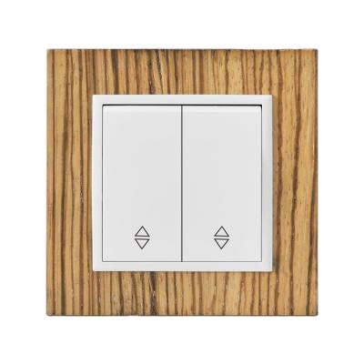 China ABS / PC 2 Strip 2 Way Electric Light Wall Switch Plate for sale