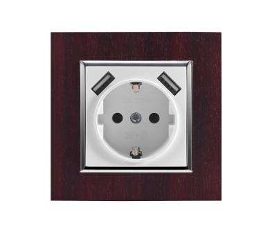 China Residential / Multipurpose Hot Selling USB Electrical Wall Outlet With Phone Charging for sale