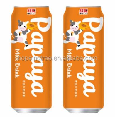 China Natural Papaya Milk Can Instant Beverage Ready To Drink Canned Soft Drinks From Taiwan for sale