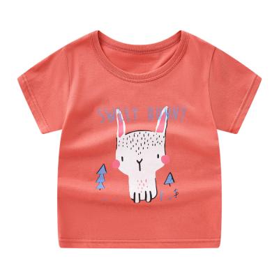 China Short Sleeve Spring Summer Cartoon Prints Cotton Kids T Shirts Boys Girls for sale