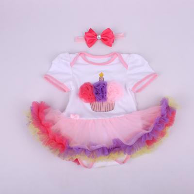 China Anti-static Baby Dresses Europe and America Style New Polka Dot Belt Girl's Princess Dress with Bow for sale