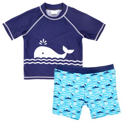 China Sustainable Wholesale Kids Swimwear And Beach Wear Cute Printing Short Sleeve for sale