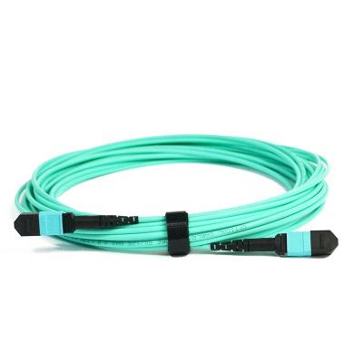 China Data Center 12F/24F 40G-100G OM3 OM4 Plenary MTP MPO Fiber Trunk Cable Patch Cord for sale